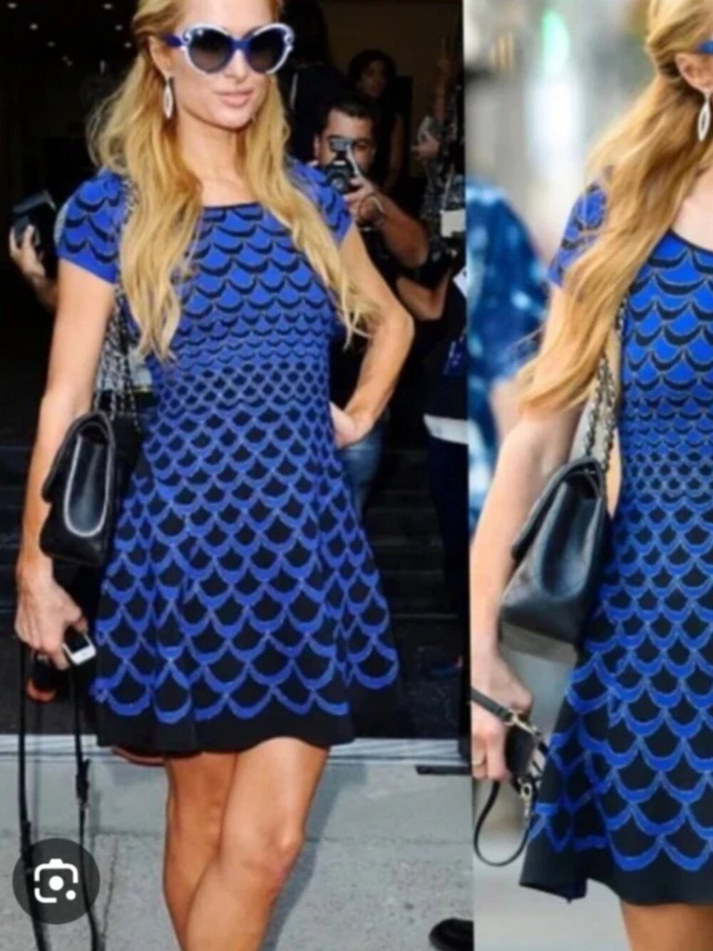 Diane Von Furstenberg Alina Acorn Moon Fit & Flare Dress